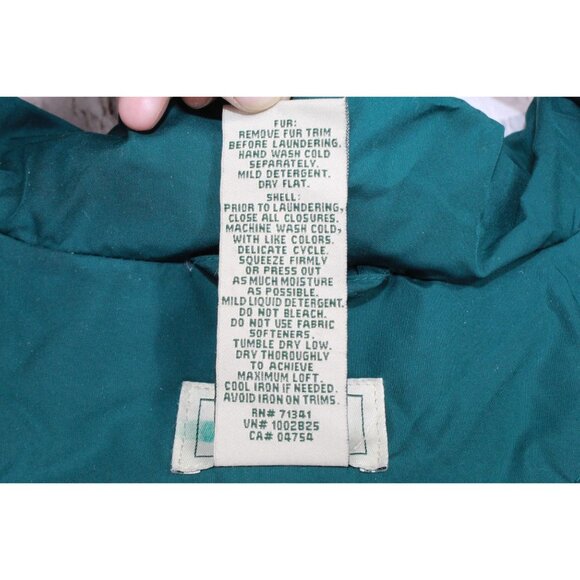 LL Bean Ultrawarm Coat Long Quilted Full Zip Spruce Size L Pet - Picture 10 of 12